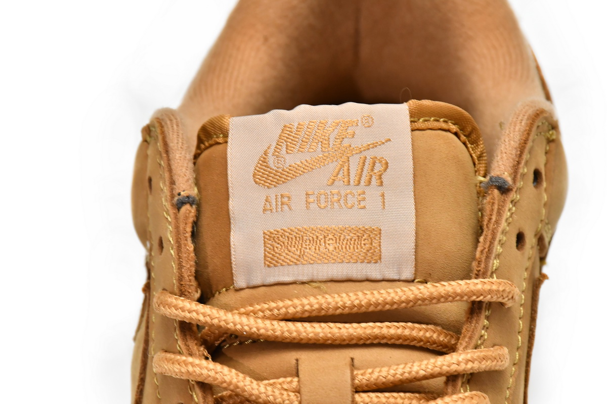 Supreme x Nike Air Force 1 Low Flax DN1555-200 - Image 6
