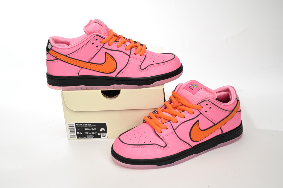 The Powerpuff Girls x Nike SB Dunk Low “Blossom” FD2631-600 - Image 2