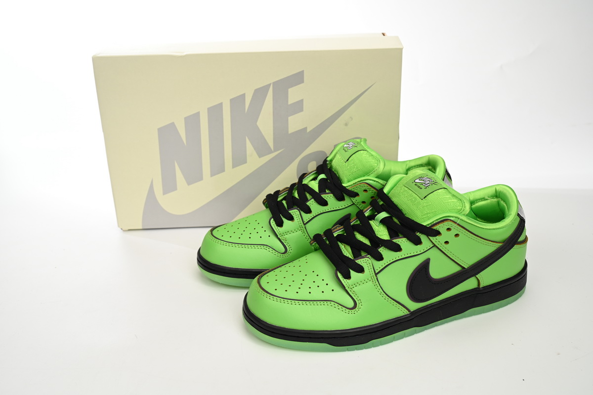 The Powerpuff Girls x Nike SB Dunk Low “Buttercup” FZ8319-300 - Image 2