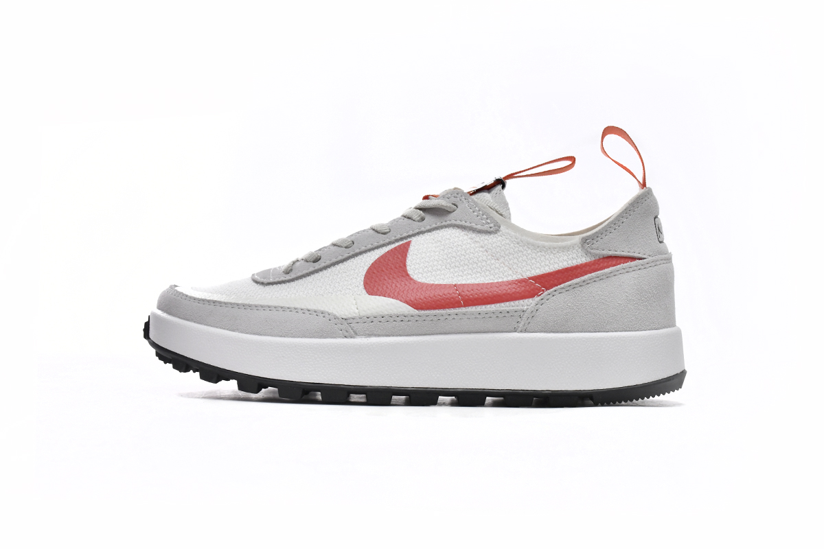 Tom Sachs x NikeCraft General Purpose Shoe Rice Grey Red DA6672-300 - Image 1