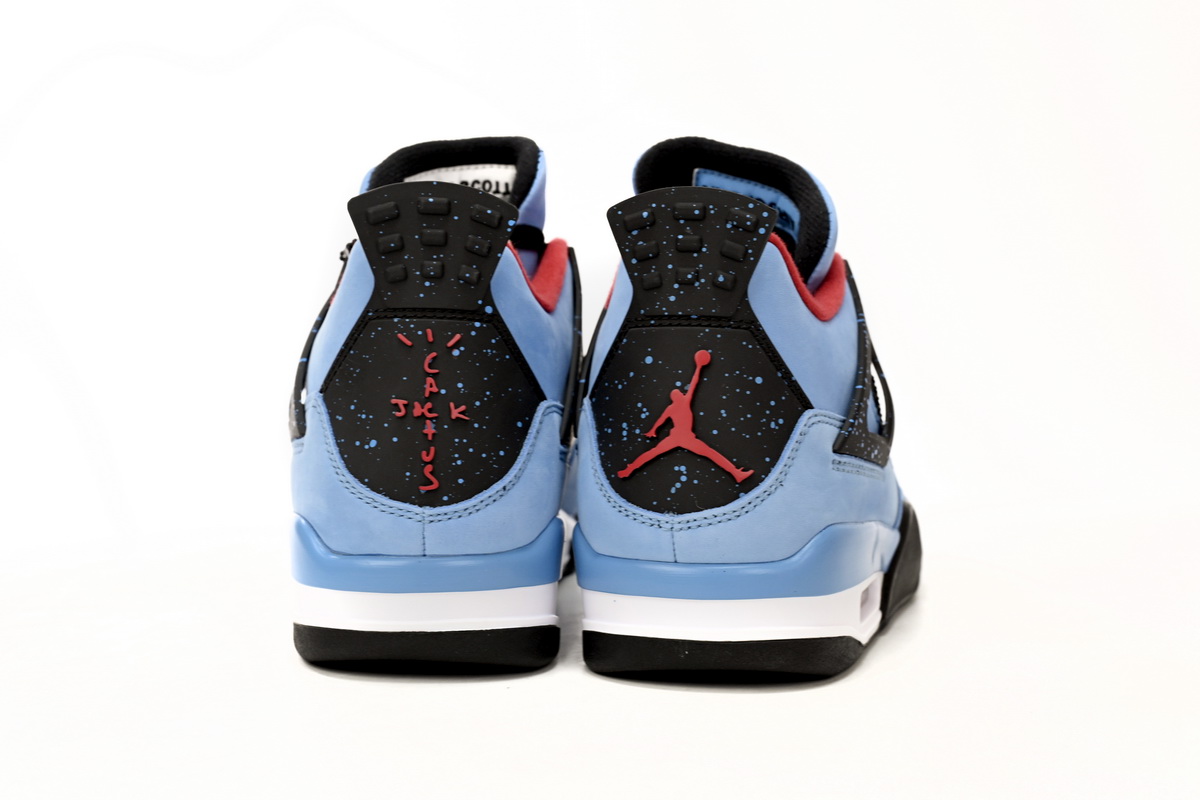Travis Scott Cactus Jack x Air Jordan 4 Retro “Houston Oilers”  308497-406 (Top Quality) - Image 4