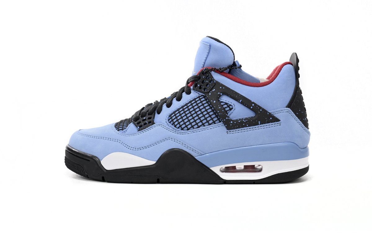 Travis Scott Cactus Jack x Air Jordan 4 Retro “Houston Oilers”  308497-406 (Top Quality) - Image 1