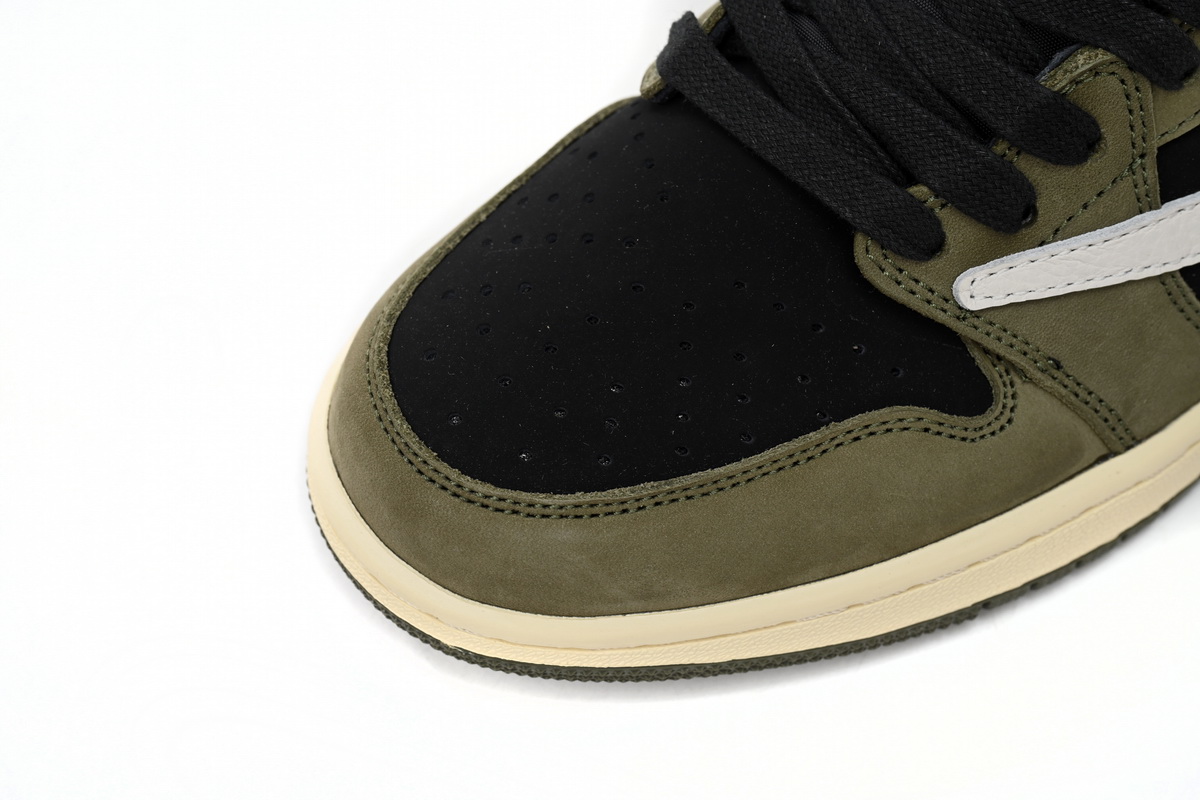 Travis Scott x Air Jordan 1 Low Green Barb CQ4277-200 - Image 7