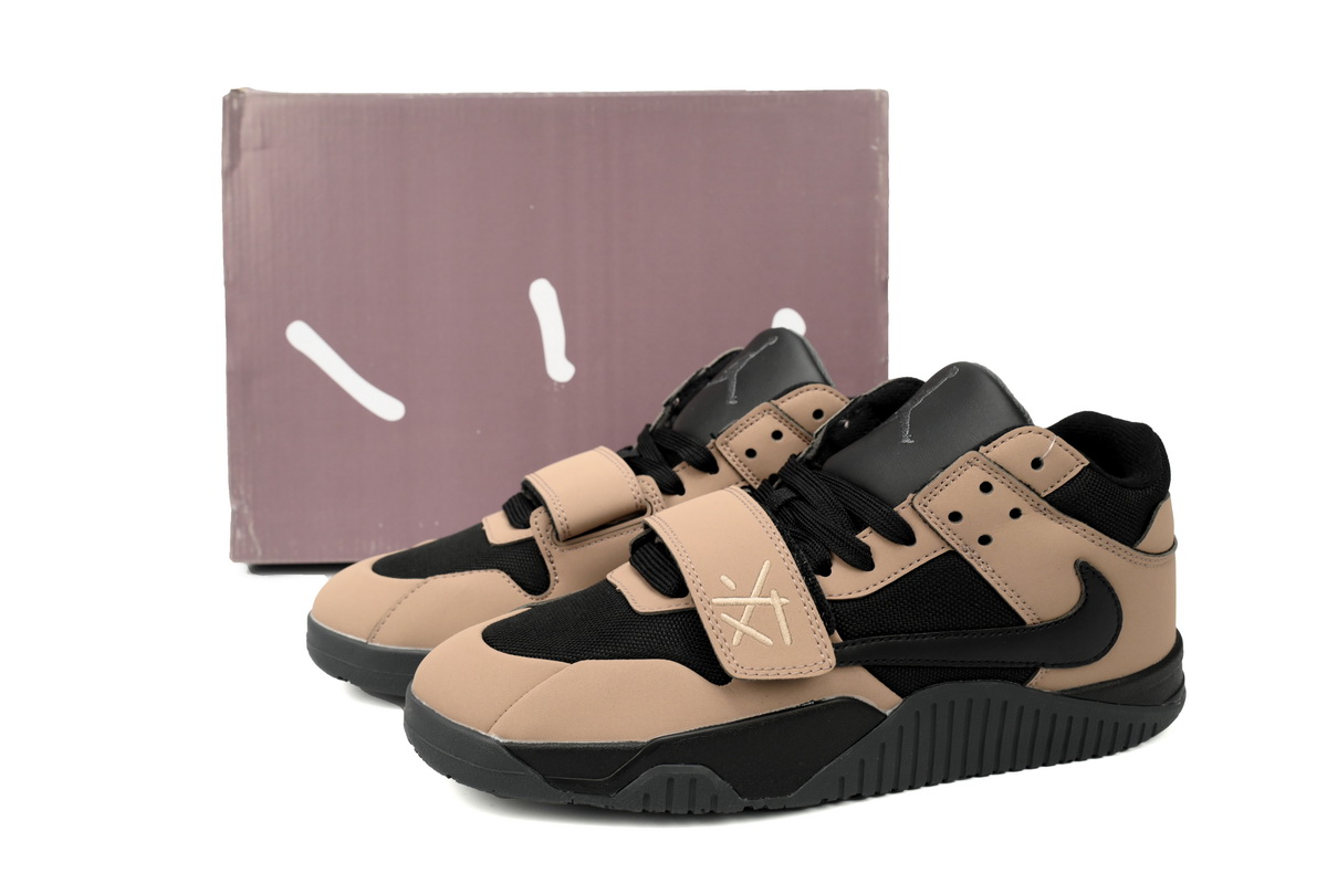 Travis Scott x Air Jordan Cut The Check Brown Black  FZ8117-214 - Image 3
