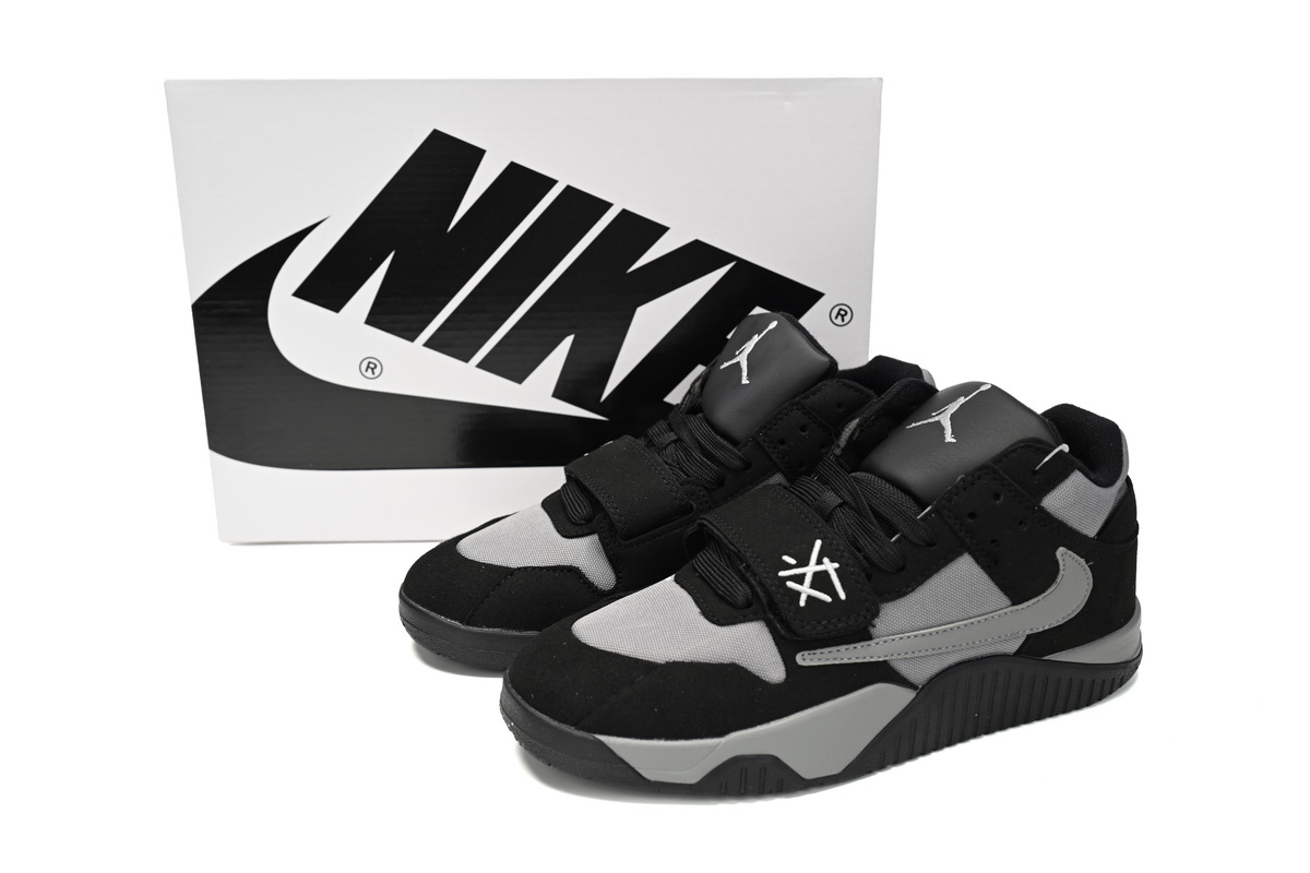 Travis Scott x Jordan Cut The Check Nice Kicks Black Charcoal  FZ8117-481 - Image 2