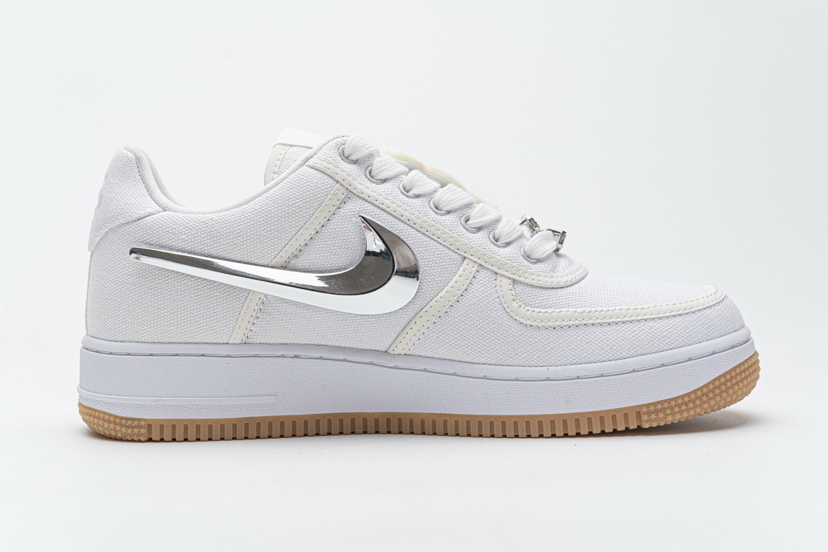 Travis Scott x Nike Air Force 1“White” AQ4211-100 - Image 3