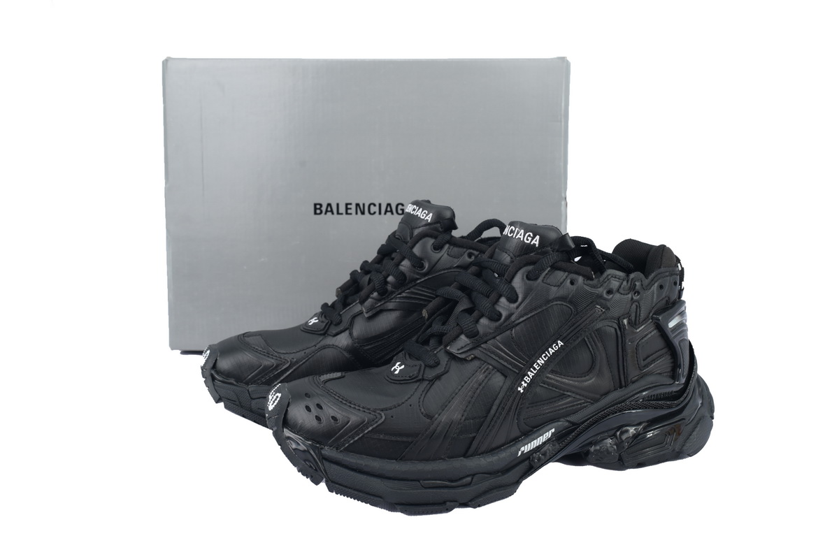 Under Armour x Balenciaga Runner Sneaker 'Black' 813793 WRUCU 1000 - Image 2