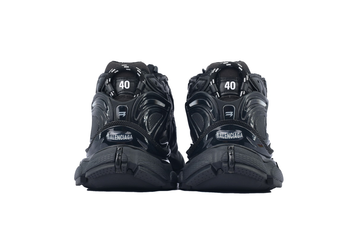 Under Armour x Balenciaga Runner Sneaker 'Black' 813793 WRUCU 1000 - Image 4